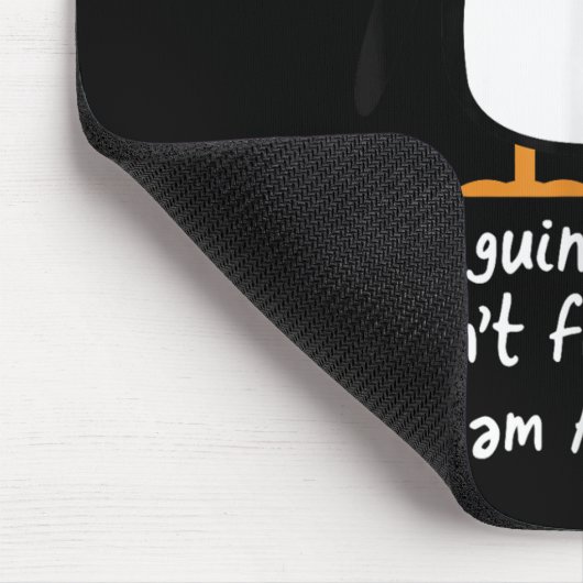 Funny Pinguin T Shirt Cool I Can't Fly Animal Lieb Mousepad (Ecke)