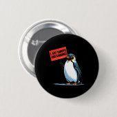 Funny Pinguin Tariff Pub I essen Tarife und Sardin Button (Vorne & Hinten)