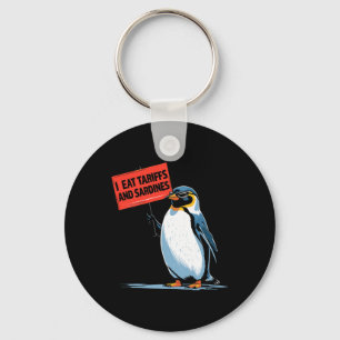 Funny Pinguin Tariff Pub I essen Tarife und Sardin Schlüsselanhänger