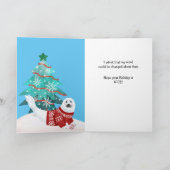 Funny Pinguin und Siegel Naughty List Weihnachten (Innenseite)