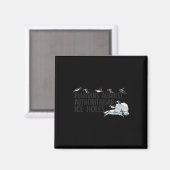 Funny Pinguine gegen autoritäre Eisbrüche Magnet (Vorderseite/Rückseite)