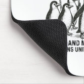 Funny Pinguine gegen Tariffs Heard Island Pengui Mousepad (Ecke)