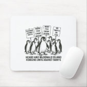 Funny Pinguine gegen Tariffs Heard Island Pengui Mousepad (Mit Mouse)