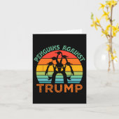 Funny Pinguines gegen Trump Funny Trump - Zölle C Karte (Gelbe Blume)