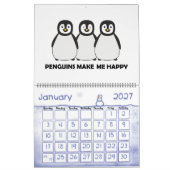 Funny Pinguins Cartoon Art Large 2022 Kalender (Jan 2027)