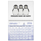 Funny Pinguins Cartoon Art Large 2022 Kalender (Jan 2026)