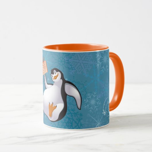 Funny Pinguins Tasse (VorderseiteRechts)