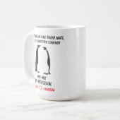 Funny Pinguins Tasse, Geschenk für sie oder ihn, Kaffeetasse (Vorderseite Links)