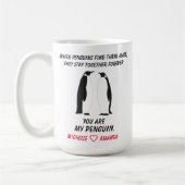 Funny Pinguins Tasse, Geschenk für sie oder ihn, Kaffeetasse (Links)
