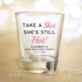 Funny Pink 30. Geburtstag Gastgeschenk Schnapsglas
