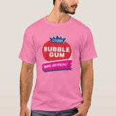 Funny Pink Bubble Gum Halloween Kostüm T-Shirt (Vorderseite)