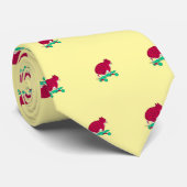 Funny Pink Cat with Green Skateboard Krawatte (Gerollt)