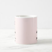 Funny Pink Classic Tasse ich backen, weil punching (Mittel)