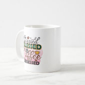 FUNNY PINK COFFEE QUOTES KAFFEE TASSE (Vorderseite Links)