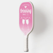 Funny Pink, dachte ich, du sagtest Trinkübungen Pickleball Schläger (Links)