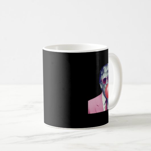 Funny Pink Donald Trump Bubble Gum Yum T-Shirt Kaffeetasse (VorderseiteRechts)