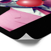 Funny Pink Donald Trump Bubble Gum Yum T-Shirt Poster (Ecke)