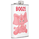 Funny Pink Elephask Flachmann (Rechts)