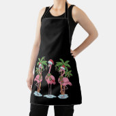 Funny Pink Flamingo "Dreaming of a Pink Christmas Schürze (InSitu)
