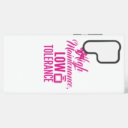 Funny Pink Girly Attitude Quote Samsung Galaxy Hülle (Rückseite (Horizontal))