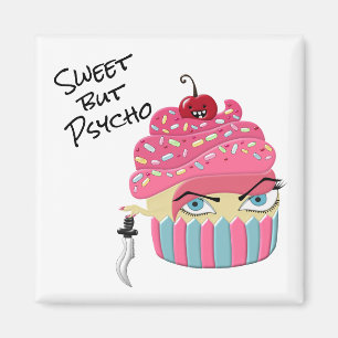 Funny Pink Halloween Cupcake Kawaii Food Spaß Magnet