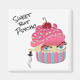 Funny Pink Halloween Cupcake Kawaii Food Spaß Magnet