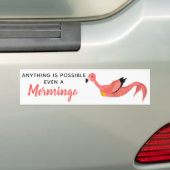 Funny Pink Inspiration Mermaid Flamingo Autoaufkleber (Auf Auto)
