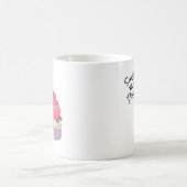 Funny Pink Kawaii Food Spaß Cupcake Halloween Kaffeetasse (Mittel)
