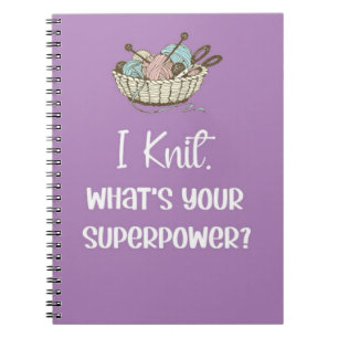 Funny Pink Knitter Geschenke für Knitter für sie Notizblock