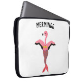 Funny Pink Magical Mermaid Flamingo Mermingo Laptopschutzhülle (Vorne Rechts)