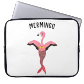 Funny Pink Magical Mermaid Flamingo Mermingo Laptopschutzhülle (Vorderseite)