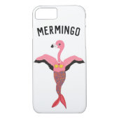 Funny Pink Mermingo Flamingo Meerjungfrau Kreatur Case-Mate iPhone Hülle (Rückseite)