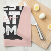 Funny Pink Mutter Tag Beste Katze Mama je Geschirrtuch (Viertel Falte)
