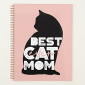 Funny Pink Mutter Tag Beste Katze Mama je Planer (Vorderseite)