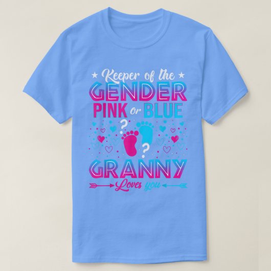 Funny Pink oder Blue Granny Lieben Sie Geschlecht T-Shirt (Design vorne)