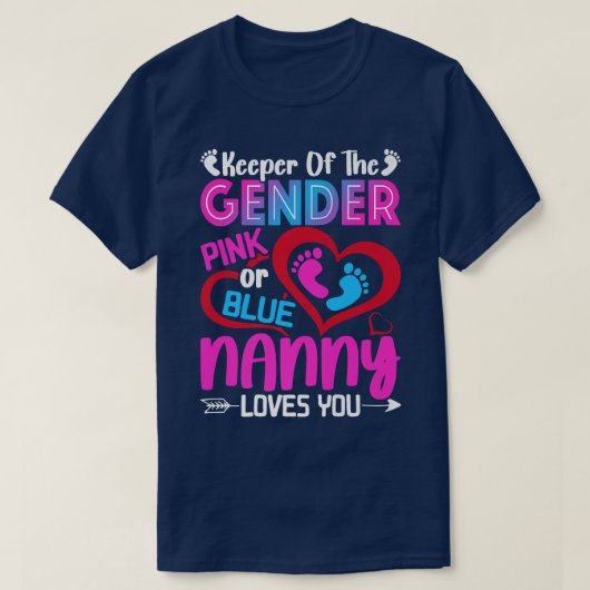 Funny Pink oder Blue Grube Lieben Sie Geschlecht z T-Shirt (Design vorne)