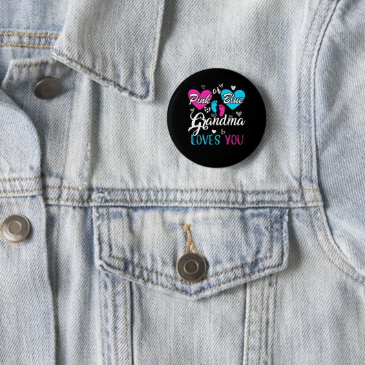 Funny Pink oder Blue Oma Lieben Ihr Baby Geschlech Button (Beispiel)