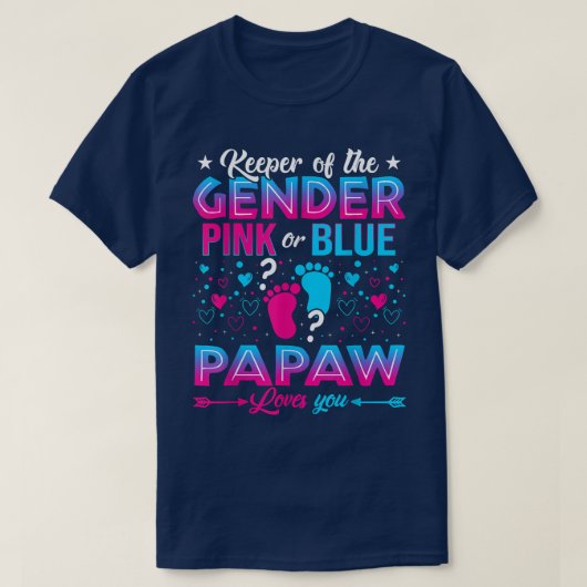 Funny Pink oder Blue Papaw Lieben Sie Geschlecht z T-Shirt (Design vorne)