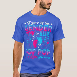 Funny Pink oder Blue Pop Pop Lieben Sie Geschlecht T-Shirt