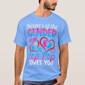 Funny Pink oder Blue Pop Pop Lieben Sie Geschlecht T-Shirt