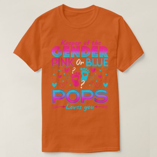 Funny Pink oder Blue Pops Lieben Sie Geschlecht ze T-Shirt (Design vorne)