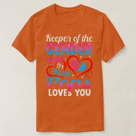 Funny Pink oder Blue Pops Lieben Sie Geschlecht ze T-Shirt (Design vorne)