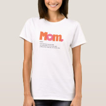 Funny Pink Orange Definition von Mama T - Shirt