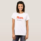 Funny Pink Orange Definition von Mama T - Shirt (Vorne ganz)