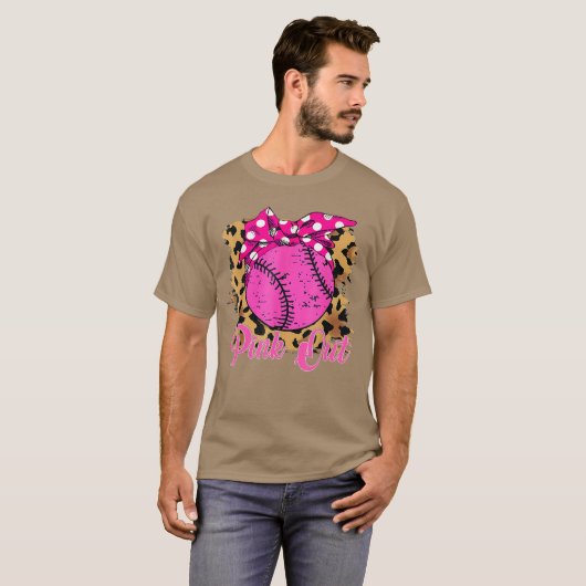 Funny Pink Out Breast Cancer Awareness Pink Ribbon T-Shirt (Vorne ganz)