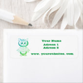 Funny Pink Owl Personalisierte Kinder (Insitu)