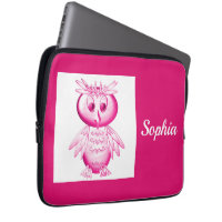 Funny Pink Owl Personalisierte Kinder