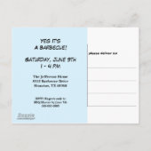 Funny Pink Pig | PARTY Einladungspostkarte (Rückseite)