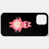 Funny Pink Piggy Case-Mate iPhone Hülle (Rückseite (Horizontal))
