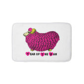 Funny Pink Ram Chinese Year Zodiac Bath Mat Badematte (Vorderseite)